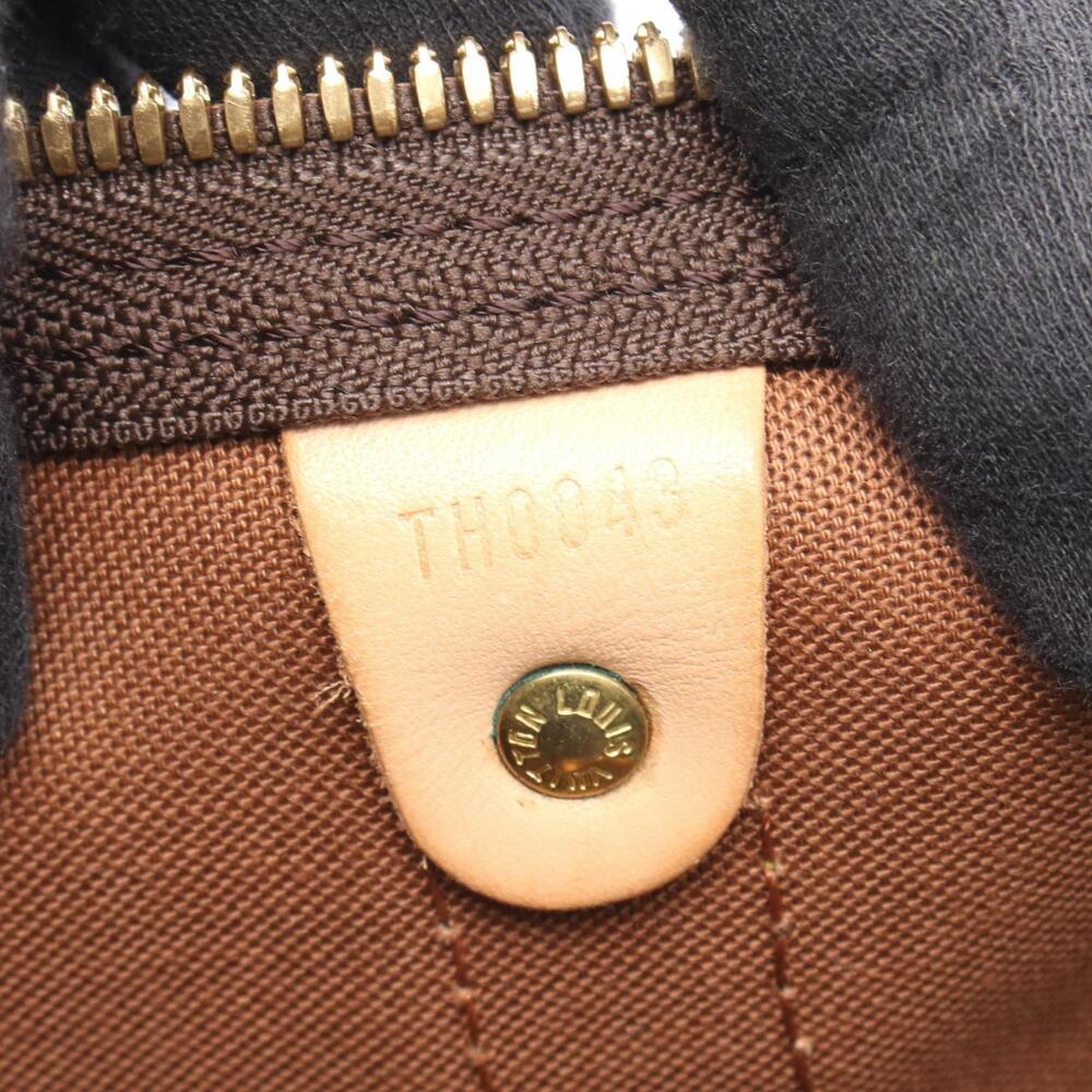 LOUIS VUITTON Authentic Brown Monogram Leather Keepall 45 Boston Bag - Picture 5 of 10
